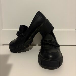 Black Chunky Madden Girl Loafers